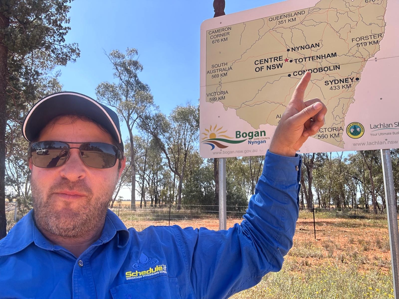 Weather station installed on a farm property