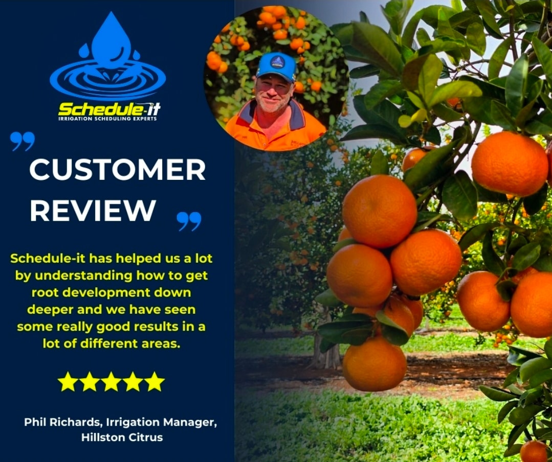 Review from Phil Richards, Irrigation Manager at Hillston Citrus
